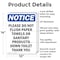 Signmission Please Do Not Flush Paper Towels, 10 in W x Rectangle, Aluminum OS-2PACK-NS-A-1014-V-17382 - alternate 3